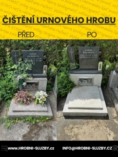 Urnový hrob | Čištění hrobu